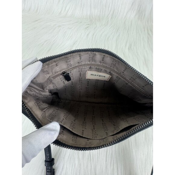 Women's Margot Black Crossbody Leather Bag Handbag Purse Size Small - Picture 6 of 10